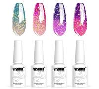 Set di Smalti Vishine - 4 Colori Gel Che Cambiano Con la Temperatura Termica UV LED C037