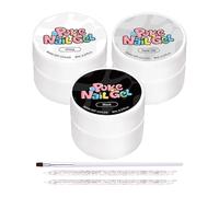 Set Di Smalto Gel | Nero E Bianco Per Disegno Artistico Con Colla,Kit Smalto Gel per Unghie,Per Donne Principianti Per L'Uso In Casa, Salon E Studio Per La Manicure E La Cura Delle Unghie