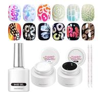 Set Di Smalto Gel Per Unghie - Base Coat Per Unghie,Smalto Per A Gel Bianco E Nero - Per l'Esterno, l'Interno, la Casa, il Viaggio di Lavoro, la Scuola, la Fidanzata, la Moglie, la Sorella, la