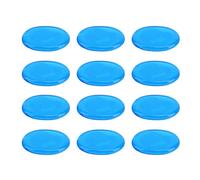 Set di Smorzatori per Batteria, 12 Pezzi Silenziatore per Smorzatore per Batteria Accessori per Strumenti a Percussione Silicone Autoadesivo Blu