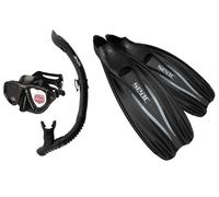 Set Di Snorkeling Seac Sub Antifog Clear F100 Pro 36-47 Vari Colori