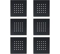 Set di soffioni Doccia in Ottone ad Alta Pressione da Sei Pezzi: soffione Doccia a Parete con Getto d'Acqua Laterale per Una Migliore Esperienza Spa, modalità di Getto Regolabili e Flusso d'