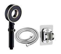 Set di soffioni doccia multifunzionali con modalità regolabili e tubo 'acqua da 1,5 m, accessori da bagno portatili for il risparmio idrico(3pcs set black)