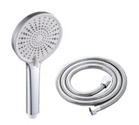 Set di soffioni doccia portatili in argento ad alta pressione con 3 modalità regolabili e risparmio idrico, con tubo 'acqua da 1,5 m, accessori for il bagno(2Pcs set)