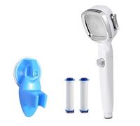 Set di soffioni doccia quadrati regolabili con elemento filtrante, accessori da bagno portatili for il risparmio idrico(4pcs set)