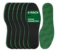 Set di Solette per Scarpe da 6 paia di Carbone Attivo per Uomo e Donna, Comodi Inserti per Scarpe per l'Uso Quotidiano, Solette per Scarpe Unisex con Tecnologia di Assorbimento degli Odori (46 EUR)