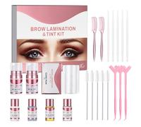Set di sollevamento e tintura per sopracciglia, Brow Lamination & Tint Kit per la casa, per sopracciglia più dense e modellate, facile da applicare e risultato naturale a lunga durata