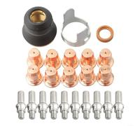 Set di sostituzione della punta della torcia al plasma 23 pezzi per porto per trasporto merci 65A TI PC65 IPT 65 Modelli 58895 Supporto Contatto E Operazioni di taglio senza contatto