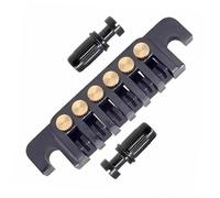 Set Di Sostituzione Di Ponte Barre Di Arresto Cordiera E Perni Per Chitarre Elettriche LP A 6 Corde(Black)