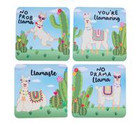 Set di sottobicchieri da 4 pezzi, 10 x 10 cm, attraenti decorazioni per la casa