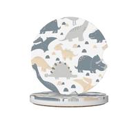 Set di sottobicchieri in ceramica da 6,5 cm, adatti per portabicchieri