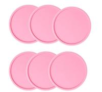 Set Di Sottobicchieri In Silicone Da 6 Pezzi per Bevande | Superficie antiscivolo opaca resistente al calore for la protezione del tavolo delle bevande(Color5)