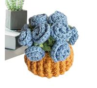 Set di sottobicchieri - Splendido uncinetto | bouquet di fiori vintage | Coaster | Vaso per piante all'uncinetto | Pad vintage morbido estetico per ristorante compleanno hotel scrivania casa cafe