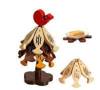 Set di sottopentola a forma di albero, in piedi come un albero di Natale, tappetino resistente al calore, accessorio decorativo da cucina for ciotole, teiere, bevande, piatti e stoviglie.(Red)