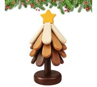 Set di sottopentola in legno a forma di albero, 4 pezzi Trivet pieghevole antiscivolo | Sottopentola resistente al calore con supporto | per piano di lavoro cucina picnic pasto