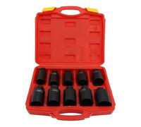 Set di spalline per ruote a carrello, set di presa a dado a traino, set di socket esagonali, 10 pezzi di trasmissione in acciaio a carbone, kit di presa di installazione e