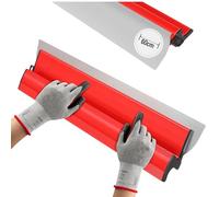 Set di spatole da stucco, 60 cm/24 pollici con lama in acciaio inossidabile, manico ergonomico in lega di alluminio a forma di Z, utensile per decorazione murale, per intonaco del soffitto, pareti