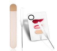 Set di spatole e palette per il trucco Picasso, spatola per trucco coreana con rivestimento in pelle, truss make up in acciaio inossidabile con strumento raschietto, tavolozza make up per miscelazione