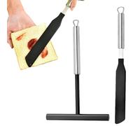 Set Di Spatole Per Crêpe - Strumenti Per Cucinare Pancake, Dispenser Per Spalmare Crêpe A Forma Di T, Utensili In Acciaio Inossidabile, Facile Da Girare Ed Erogare | Gadget Da Cucina Essenziale, Per P
