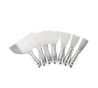 Set di spatole per stucco, raschietto per spatole in acciaio inossidabile 7 pezzi, strumento per raschietto per vernice per raschietto per carta parati