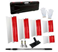 Set di spatole piatte da 5 pezzi, 15 cm, 25 cm, 40 cm, 60 cm, 80 cm, asta telescopica e adattatore
