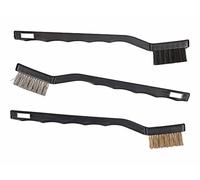 Set di spazzole 180mm acciaio, ottone, plastica - 3 pezzi