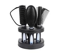 Set di spazzole a pettine da 5 pezzi con strumento for lo styling del cuscino d'aria supporto for capelli a specchio(Blue)