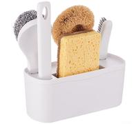 Set di spazzole compatte per la pulizia della cucina, multiuso in acciaio inox con setole di cocco per una pulizia delicata ma dura, confezione da 5 o 7 (cinque)