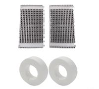 Set di spazzole di ricambio e anelli da arrampicata per aspirapolvere Dolphin Robot, per DX3 per DX4 M200, 6101641-R2, facile da installare, grigio/bianco (4 pezzi)