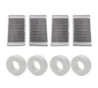Set di spazzole di ricambio e anelli da arrampicata per aspirapolvere Dolphin Robot, per DX3 per DX4 M200, 6101641-R2, facile da installare, grigio/bianco (8 pezzi)