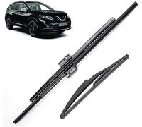 Set di spazzole e Bracci tergicristallo Posteriori Adatti per Nissan X-Trail T32 Rogue 2 2013-2020, 26 Pollici + 17 Pollici + 12 Pollici, Sostituzione del Gruppo tergicristallo.
