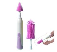 Set di spazzole elettriche per biberon pulitore per biberon con manico lungo di pulizia a 360°, detergente per spazzole per biberon set di spazzole per la pulizia per biberon impermeabili