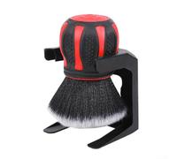 Set di spazzole ergonomiche per auto con setole morbide per una pulizia delicata del cruscotto, della presa d'aria e delle aree dei sedili (rosso)