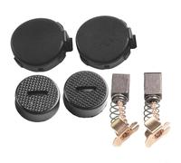 Set di spazzole in carbonio con supporto, tappo e coperture per CB430, BHP460, BHR200, BGA452, per trapani a batteria da 14,4 V/18 V, martelli SDS-Plus, smerigliatrici angolari (tipo 4)