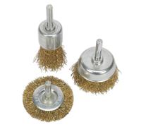 Set Di Spazzole In Fil di Rame Sealey 3 Pezzi BWBS03