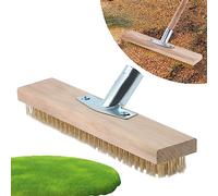 Set di spazzole in metallo per scopa in metallo: scopa in metallo YIDM 30 cm, in acciaio di alta qualità, set di scope in metallo per rimuovere il muschio dal giardino, dalle erbacce, macchie ostinate