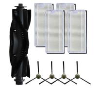 Set di spazzole laterali e filtri di ricambio per aspirapolvere robot Lefant U180 M1 M2 Pro M2 Plus LS1 e OKP K8 per ottenere risultati di pulizia ottimali (A)