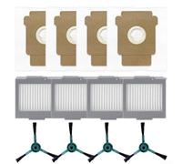 Set di spazzole laterali, filtri e sacchetti per aspirapolvere Roomba Max 705, progettato per spazzare i bordi e intrappolare la polvere per una casa più sana (A)