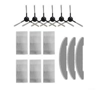 Set di spazzole laterali per aspirapolvere Vexilar per Cleanova per W7 W11, pulizia profonda in microfibra, filtro per peli di animali, montaggio senza sforzo per pavimenti duri