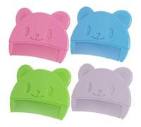 Set di spazzole per berretti da 4 pezzi, pettine curvo per bambini con setole morbide e denti fini, per la cura della forfora e dei pidocchi