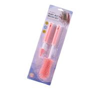 Set di spazzole per bottiglie in morbido silicone detergente per capezzoli staccabili per biberon a collo stretto tiralatte in silicone