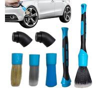 Set di Spazzole per la Detergenza dei Veicoli | Utensile Staccabile per Pulizia Auto e Spolveratura,Spazzole per l'Igiene 'Automobile | Per SUV Motocicli Biciclette Interno Esterno Presa d'Aria Sedili