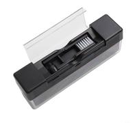 Set di spazzole per la pulizia dei dischi in vinile da 7,6 cm con detergente per scanalature in velluto, spazzola stilo in fibra di carbonio e guscio antistatico in PS - Compatto per la manutenzione