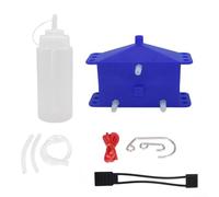 Set di spazzole per la pulizia della catena della moto, con manico ergonomico e setole multi-angolo per una copertura completa della catena (blu)