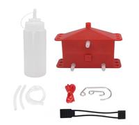 Set di spazzole per la pulizia della catena della moto, con manico ergonomico e setole multi-angolo per una copertura completa della catena (rosso)