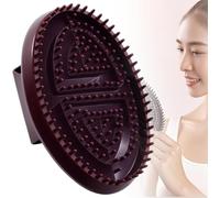 Set di spazzole per massaggio del corpo in silicone per rilassamento muscolare, setole a pressione meridiana con tabella di agopuntura, strumenti per la pulizia a secco per spa e casa (1 pezzo