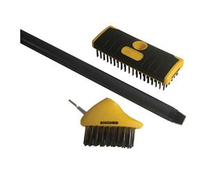 Set Di Spazzole Per Patio E Decking Roughneck 52-090 3 Pezzi