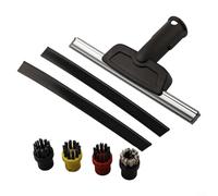 Set di spazzole per pulitore a vapore per SC1 SC2 SC3 SC4 SC5, kit di accessori da 7 pezzi con raschietto, ugello in vetro, spazzole rotonde per cor