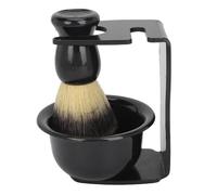 Set di spazzole per schiuma da barba da uomo, portasapone Portaspazzole Kit di spazzole per barba in nylon per capelli Portasapone Portaspazzole in nylon Spazzola per capelli per