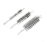 Set di spazzole per tubi del camino, setole in filo di acciaio da 0,3 mm, diverse dimensioni per la pulizia del forno, forte potere di sfregamento, facile da usare per famiglia e fai da te (A)